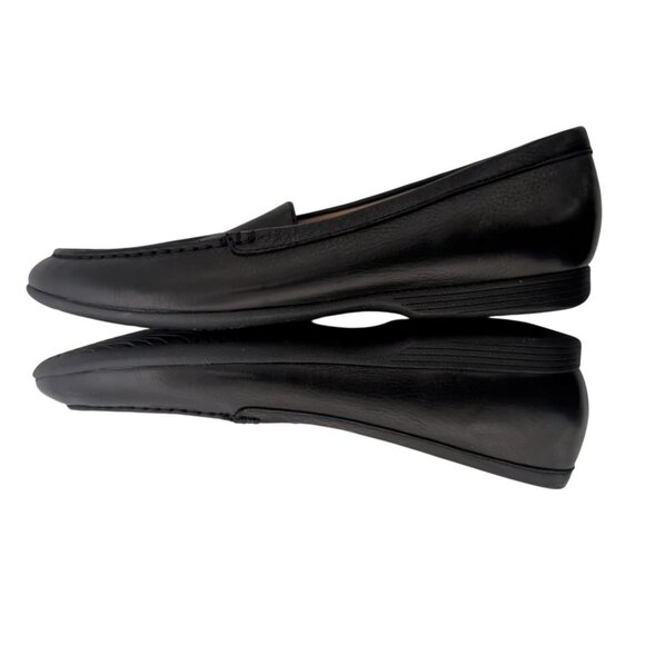 Dansko Womens Lorri Black Tumbled Leather Loafers 2043500200 Size 8